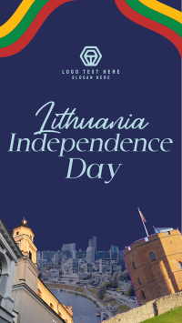 Rustic Lithuanian Independence Day Facebook Story