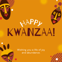 Kwanzaa Mask Instagram Post Design