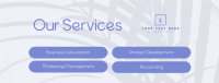 Minimalist Services Facebook Cover Design