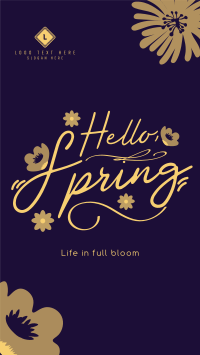 Hello Spring Greeting YouTube Short