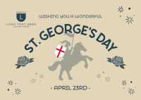 England St George Day Postcard