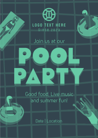 Exciting Pool Party Poster