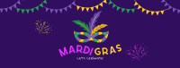 Mardi Gras Mask Facebook Cover