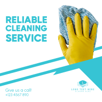 Reliable Cleaning Service Instagram Post Design