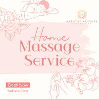 Home Massage Service Instagram Post