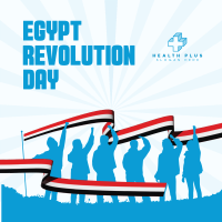 Celebrate Egypt Revolution Day Linkedin Post Image Preview