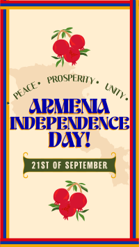 Pomegranate Armenia Day Instagram Story Image Preview