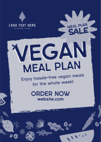 Organic Vegan Food Sale Flyer