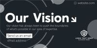 Corporate Our Vision Twitter Post Design