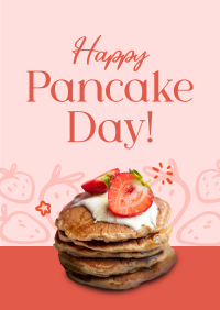 Strawberry Pancakes Poster