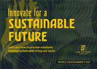 Environmental Sustainable Innovations Postcard