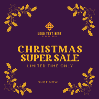 Christmas Super Sale Linkedin Post Design