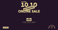 Extended Online Sale 10.10  Facebook Ad