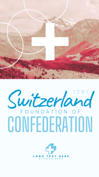 Switzerland Foundation of Confederation Instagram Story Design