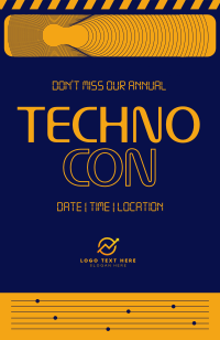 Punk Modern Techno Invitation