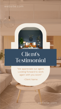 Clean Real Estate Testimonial Instagram Story