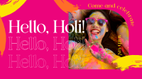 Hello Holi Animation