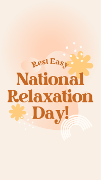 National Relaxation Day Greeting Instagram Story