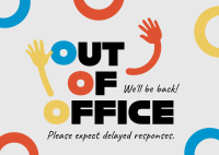 Generic Out of Office Postcard Design