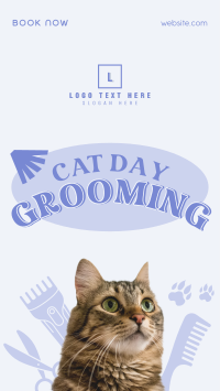 Cat Day Grooming Facebook Story