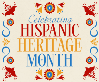 Traditional Hispanic Heritage Month Facebook Post