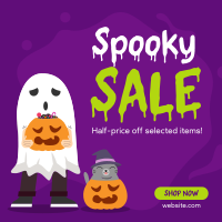 Halloween Discount Instagram Post Design