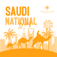 Celebrate Saudi National Day Linkedin Post Design