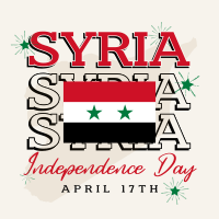 Syria Independence Day Linkedin Post Design