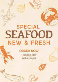 Rustic Seafood Restaurant Poster