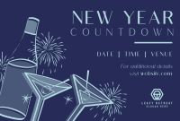 Countdown Fireworks Pinterest Cover Image Preview