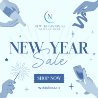 New Year Sale Instagram Post Image Preview