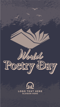 Happy Poetry Day Facebook Story