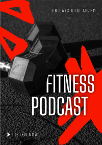 Modern Fitness Podcast Flyer