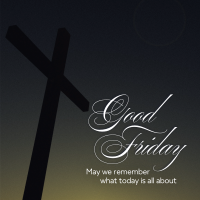 Good Friday Crucifix Greeting Instagram Post