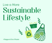 Sustainable Living Facebook Post