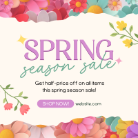 Spring Season Sale Linkedin Post