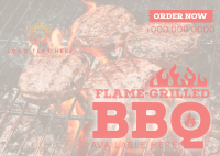 Barbeque Delivery Now Available Postcard Design