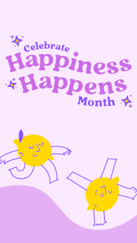 Celebrate Happiness Month Instagram Story