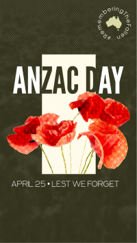 Anzac Halftone Facebook Story