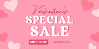 Valentine Hearts Special Sale Twitter Post Design