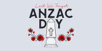 Remembering Anzac Day Twitter Post