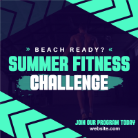 Summer Fitness Challenge Instagram Post