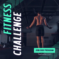 Summer Fitness Challenge Instagram Post Image Preview