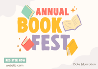 Annual Book Event Postcard