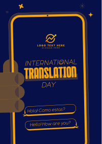 Retro Translation Day Flyer