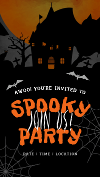 Haunted House Party Facebook Story