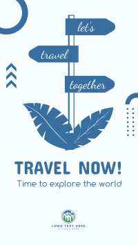 Lets Travel Together Facebook Story Design