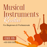 Music Instrument Rental Linkedin Post Design