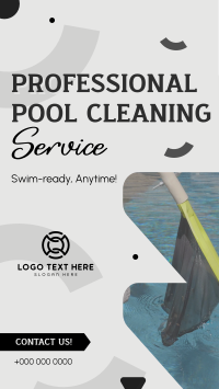 Professional Pool Cleaning Service Instagram Reel Image Preview