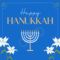 Hanukkah Lilies Instagram Post